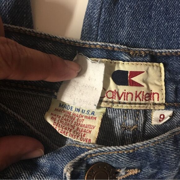 Vintage Calvin Klein Medium Wash Blue Tapered Fit Mom Jeans Size 9/26" EUC - Picture 4 of 13